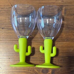 Cactus Stem Wine Glasses
